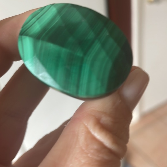 Malachite gemstone ring - Picture 3 of 4